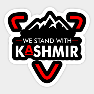 We Stand With Kashmir India Free Kashmir - Kashmiri Pride Sticker